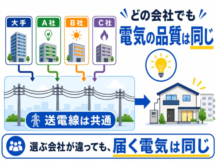 電力自由化の仕組み図解